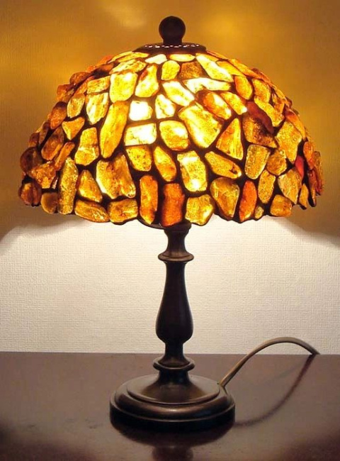 Bursztynowa lampa Tiffany 20
