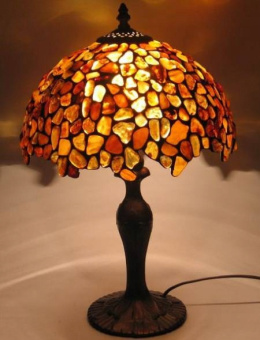 Bursztynowa lampa Tiffany - 30