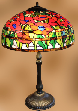Lampa Tiffany Replika Oriental poppy T1598