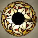 Lampa witrażowa Tiffany - Listki z bursztynem 22