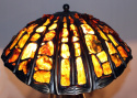 BURSZTYNOWA LAMPA FLAYING LADY średnia 53 cm