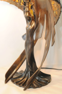 BURSZTYNOWA LAMPA FLAYING LADY średnia 53 cm