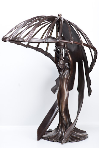BURSZTYNOWA LAMPA FLAYING LADY średnia 53 cm BURSZTYNOWA LAMPA FLAYING LADY średnia 53 cm