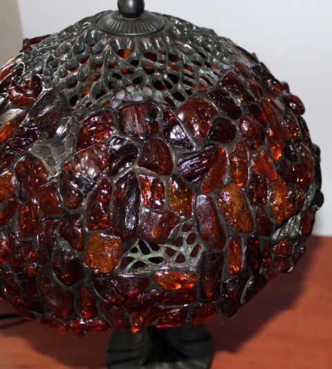 Bursztynowa lampa 30 Bursztyn koniakowy