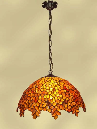 Bursztynowa lampa Tiffany - Goldregen 40 Bursztynowa lampa Tiffany - Goldregen 40