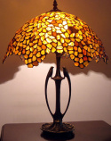 Bursztynowa lampa Tiffany - Goldregen 40