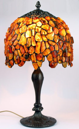 Bursztynowa lampa Wisteria 26