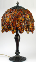Bursztynowa lampa Wisteria 26
