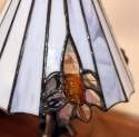 Lampa Tifany Flower z bursztynem