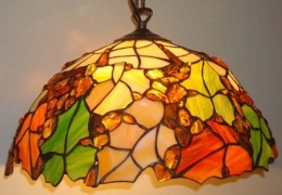 Lampa Winka z bursztynem 40