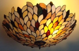 Lampa łezki bursztynem 60