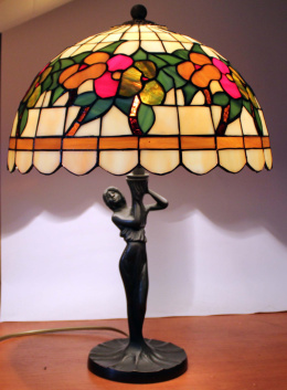 Lampa stojąca bratki, replika Tiffany Creativ A30100