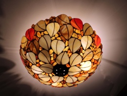 Lampa wisząca Plafon Łiście z bursztynem