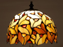 Lampa witrażowa Tiffany - Listki z bursztynem 22