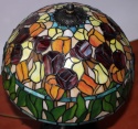 Lampa witrażowa Tiffany Model Tulip C25302