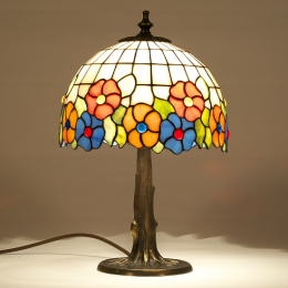 Lampa witrażowa kwiatki 22