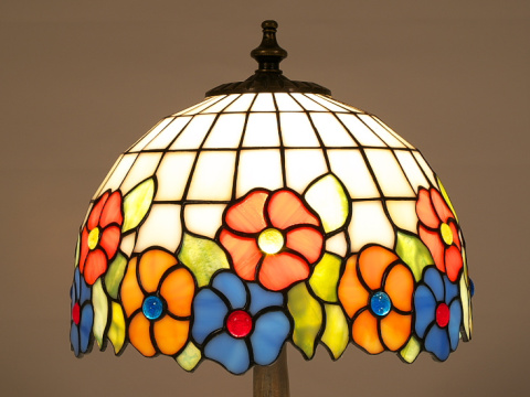 Lampa witrażowa kwiatki 22 Lampa witrażowa kwiatki 22