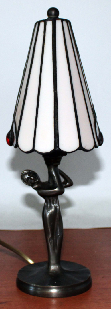 Lampka witrażowa Tiffany Flower LaMona - owal