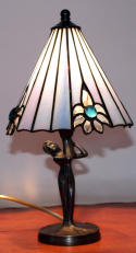 Lampka witrażowa Tiffany Flower LaMona