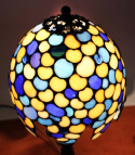 Lampka witrażowa Tiffany - płatki