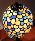 Lampka witrażowa Tiffany - płatki