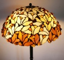 Podłogowa lampa Listki z bursztynem 50