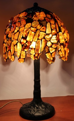 Bursztynowa lampa Wisteria 26