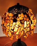 Bursztynowa lampa Wisteria 26