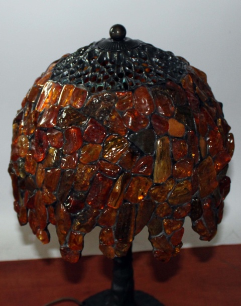 Bursztynowa lampa Wisteria 26