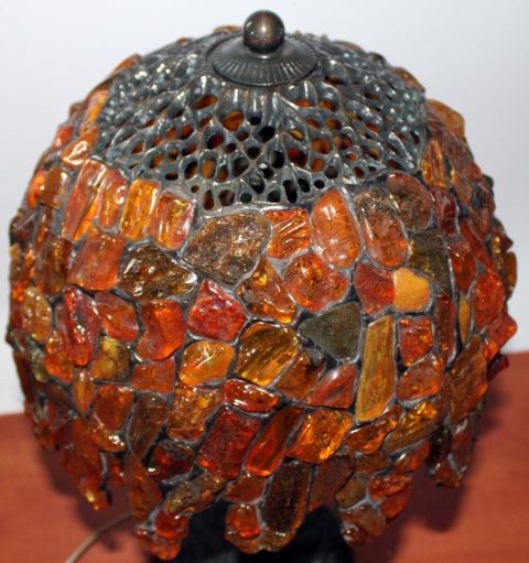 Bursztynowa lampa Wisteria 26