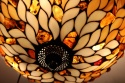 Wisząca lampa plafon łezki z bursztynem 40
