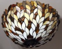 Wisząca lampa plafon łezki z bursztynem 40
