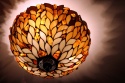 Wisząca lampa plafon łezki z bursztynem 40