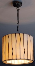 Wisząca lampa witrażowa Stripes 30