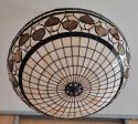 Wisząca lampa witrażowa Tiffany model Acorn T1435