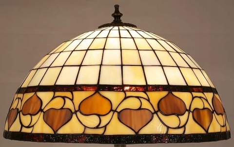 Wisząca lampa witrażowa Tiffany model Acorn T1435