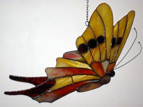 Witraż motyl 1/2
