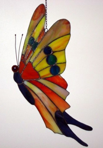 Witraż motyl 1/2