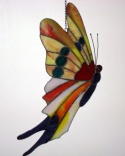 Witraż motyl 1/2