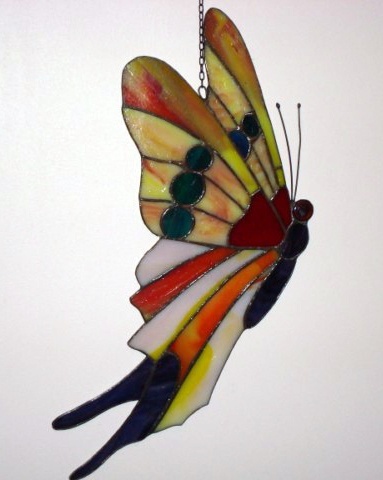Witraż motyl 1/2