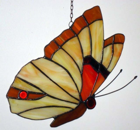Witraż motyl 1/2