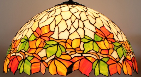 Witrażowa lampa Kasztany 40