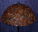 Bursztynowa lampa Podłogowa Tiffany 60 cm