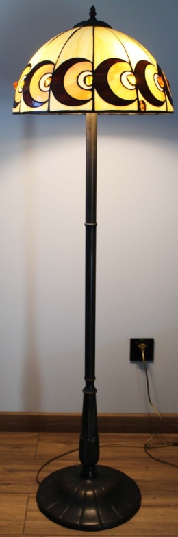 Podłogowa lampa Moonlight 40 z bursztynem
