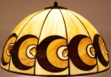 Podłogowa lampa Moonlight 40 z bursztynem